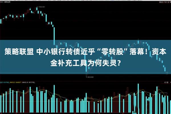 策略联盟 中小银行转债近乎“零转股”落幕！资本金补充工具为何失灵？